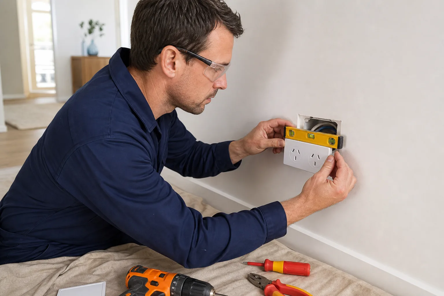 Installation of an Australian power point